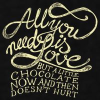 All You Need is Love but a Little Chocolate Doesn't Hurt Valentine's Day Ladies PosiCharge Tri-Blend Wicking Tank