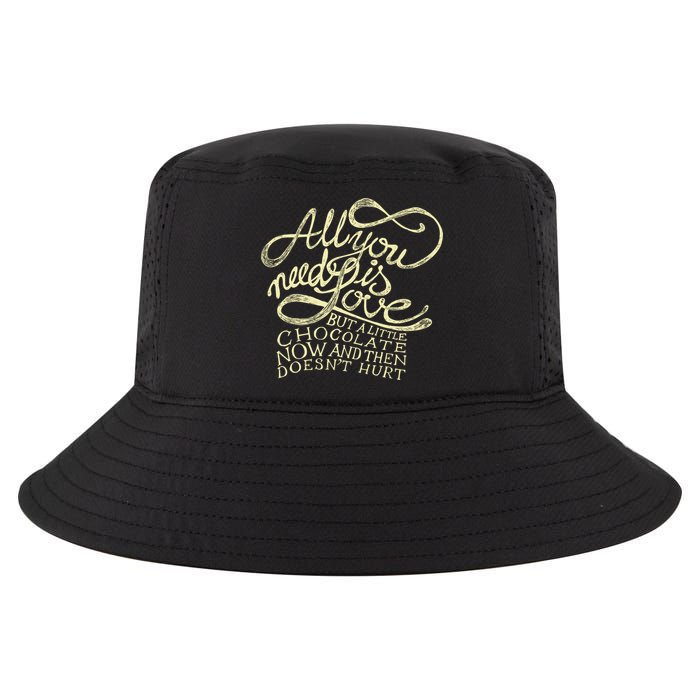 All You Need is Love but a Little Chocolate Doesn't Hurt Valentine's Day Cool Comfort Performance Bucket Hat
