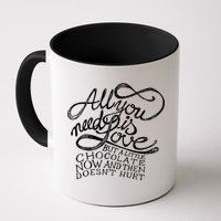 All You Need is Love but a Little Chocolate Doesn't Hurt Valentine's Day Mug