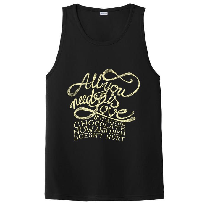 All You Need is Love but a Little Chocolate Doesn't Hurt Valentine's Day PosiCharge Competitor Tank