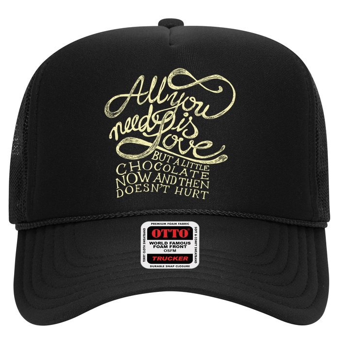 All You Need is Love but a Little Chocolate Doesn't Hurt Valentine's Day Trucker Hat