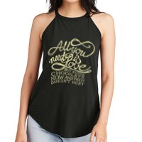 All You Need is Love but a Little Chocolate Doesn't Hurt Valentine's Day Women's Perfect Tri Rocker Tank