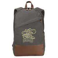 All You Need is Love but a Little Chocolate Doesn't Hurt Valentine's Day Cotton Canvas Backpack
