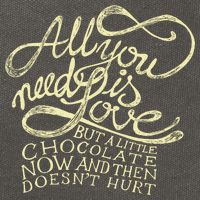 All You Need is Love but a Little Chocolate Doesn't Hurt Valentine's Day Cotton Canvas Backpack
