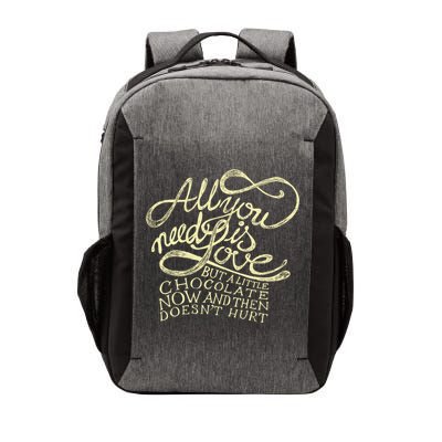 All You Need is Love but a Little Chocolate Doesn't Hurt Valentine's Day Vector Backpack