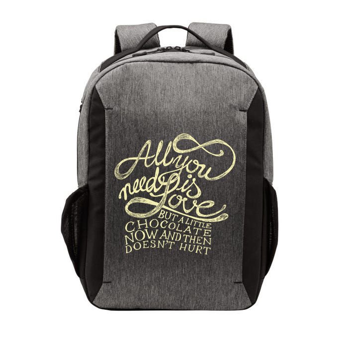 All You Need is Love but a Little Chocolate Doesn't Hurt Valentine's Day Vector Backpack