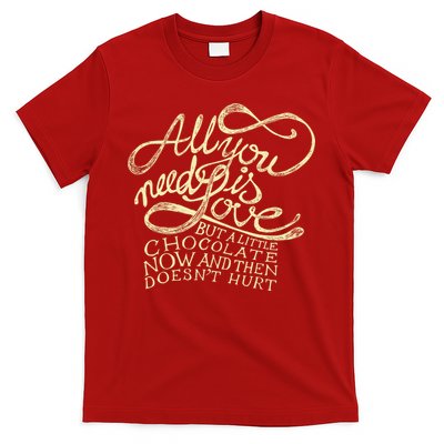 All You Need is Love but a Little Chocolate Doesn't Hurt Valentine's Day T-Shirt