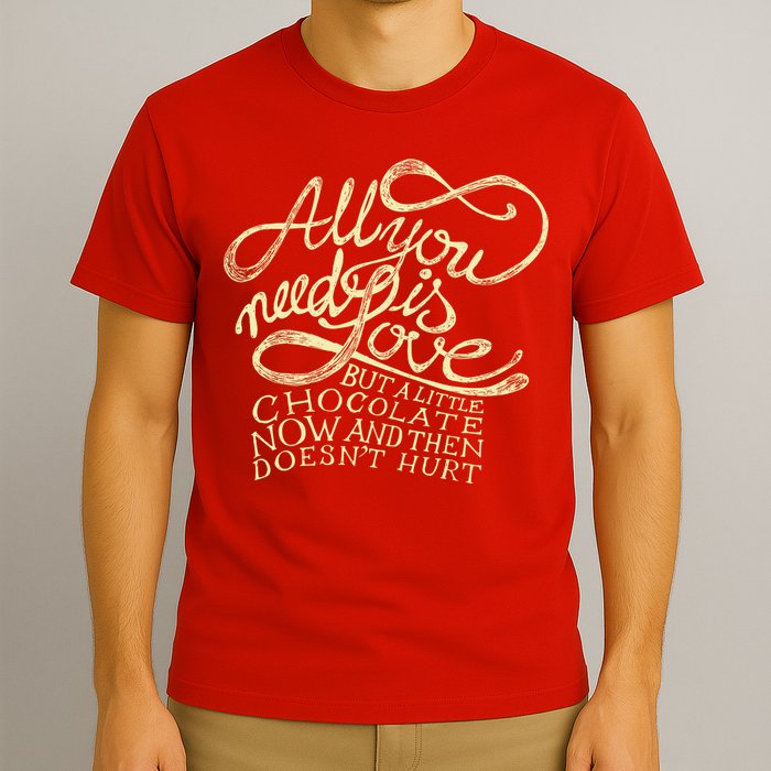 All You Need is Love but a Little Chocolate Doesn't Hurt Valentine's Day T-Shirt