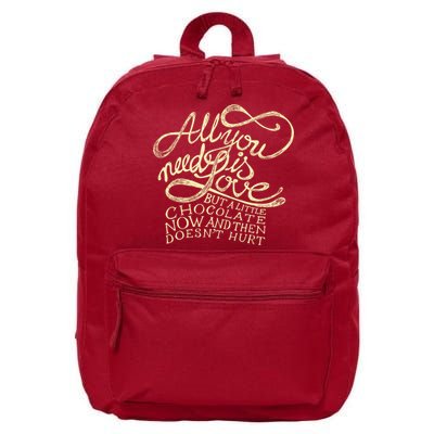 All You Need is Love but a Little Chocolate Doesn't Hurt Valentine's Day 16 in Basic Backpack