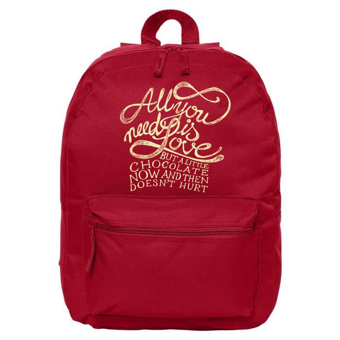 All You Need is Love but a Little Chocolate Doesn't Hurt Valentine's Day 16 in Basic Backpack
