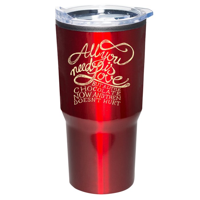 All You Need is Love but a Little Chocolate Doesn't Hurt Valentine's Day Tumbler