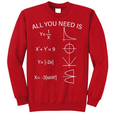 All You Need Is Love Math Equation Sweatshirt