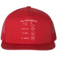 All You Need Is Love Math Equation Flatbill Hat