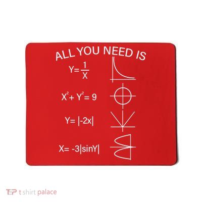 All You Need Is Love Math Equation Mousepad