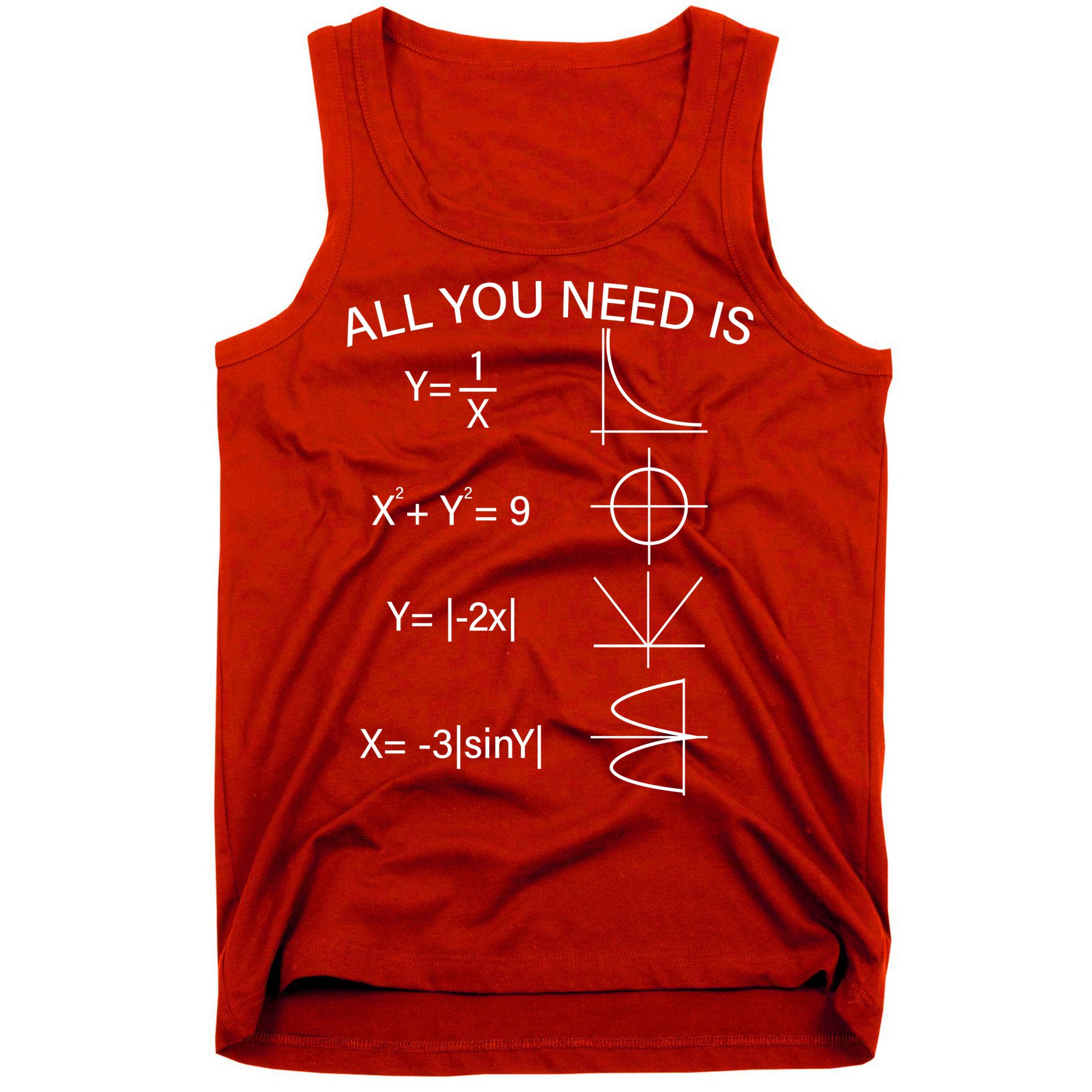 All You Need Is Love Math Equation Tank Top