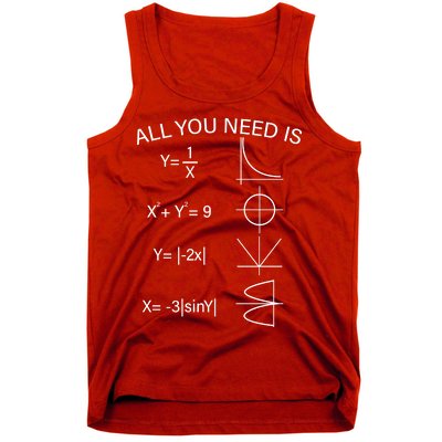 All You Need Is Love Math Equation Tank Top