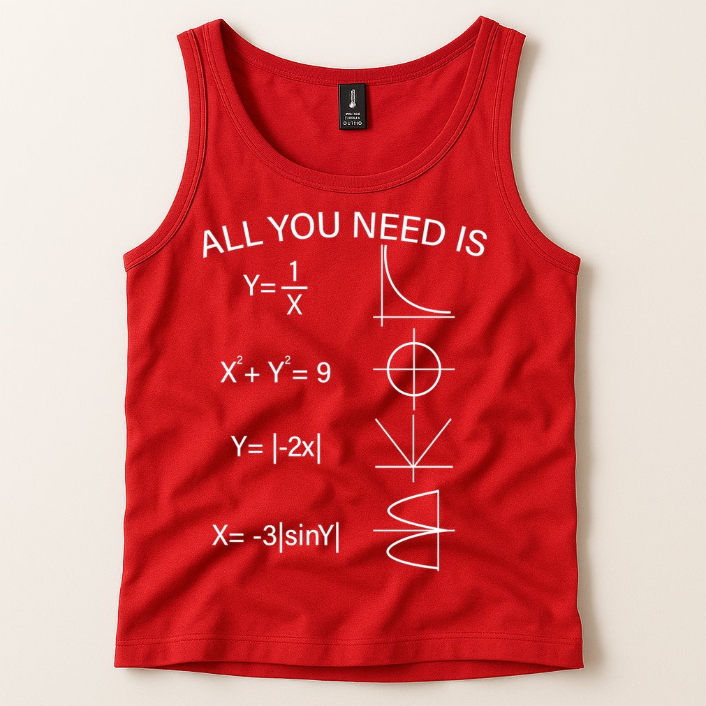 All You Need Is Love Math Equation Tank Top