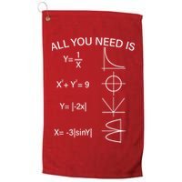 All You Need Is Love Math Equation Golf Towel