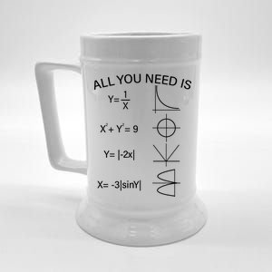 All You Need Is Love Math Equation Beer Stein