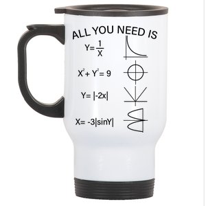 All You Need Is Love Math Equation Stainless Steel Travel Mug