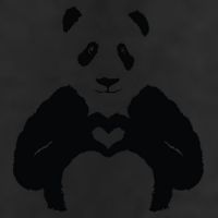 All You Need Is Love Panda 7 Panel Mesh Trucker Snapback Hat