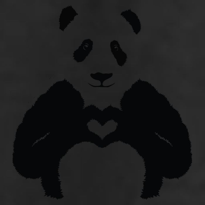 All You Need Is Love Panda 7 Panel Mesh Trucker Snapback Hat