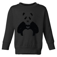 All You Need Is Love Panda Toddler Sweatshirt