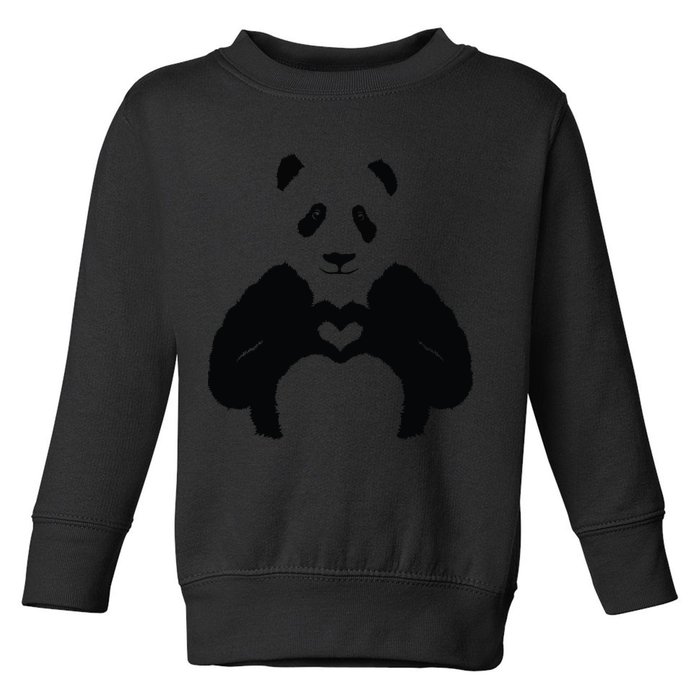 All You Need Is Love Panda Toddler Sweatshirt