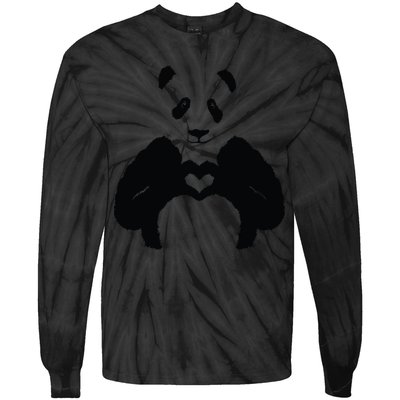 All You Need Is Love Panda Tie-Dye Long Sleeve Shirt