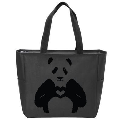 All You Need Is Love Panda Zip Tote Bag