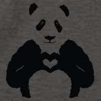 All You Need Is Love Panda Vector Backpack