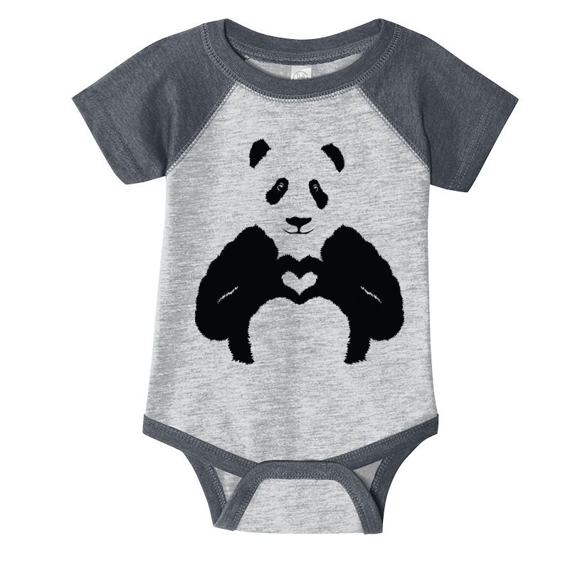 All You Need Is Love Panda Infant Baby Jersey Bodysuit