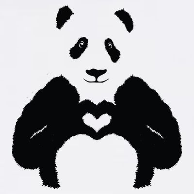 All You Need Is Love Panda T-Shirt