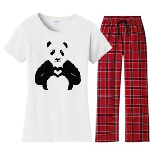 All You Need Is Love Panda Women's Flannel Pajama Set