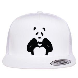 All You Need Is Love Panda Flat Bill Trucker Hat