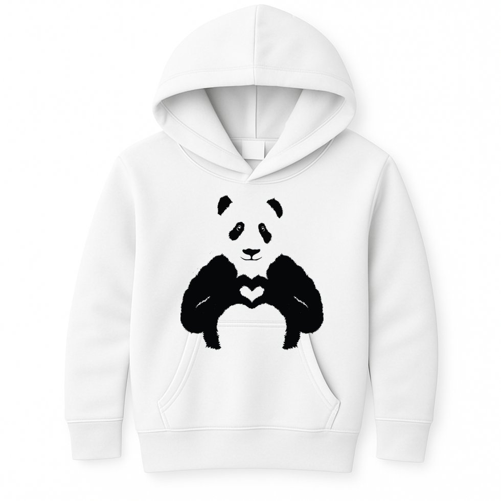 All You Need Is Love Panda Kids Hoodie