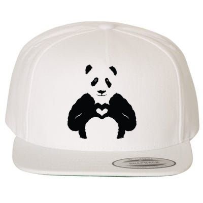 All You Need Is Love Panda Wool Snapback Cap