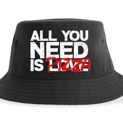 All You Need Is Pizza Sustainable Bucket Hat