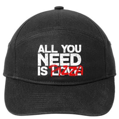 All You Need Is Pizza 7-Panel Snapback Hat
