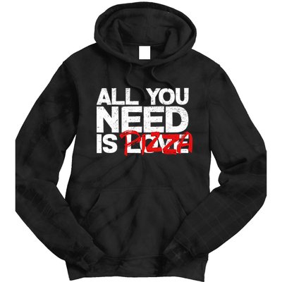 All You Need Is Pizza Tie Dye Hoodie