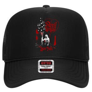 Avril Lavigne Love Sux Balloons High Crown Mesh Back Trucker Hat