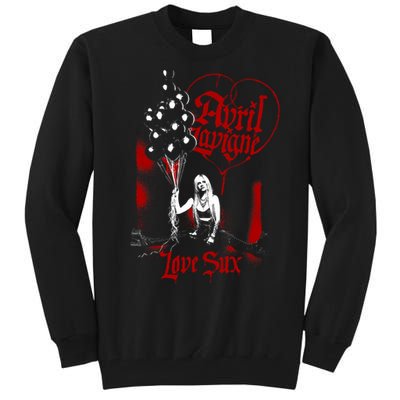 Avril Lavigne Love Sux Balloons Tall Sweatshirt