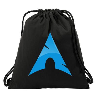 Arch Linux Lover With Logo Open Source Os Drawstring Bag