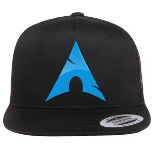 Arch Linux Lover With Logo Open Source Os Flat Bill Trucker Hat