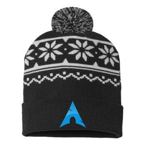 Arch Linux Lover With Logo Open Source Os USA-Made Snowflake Beanie