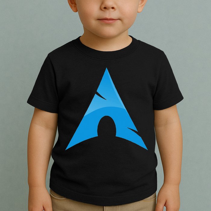 Arch Linux Lover With Logo Open Source Os Toddler T-Shirt