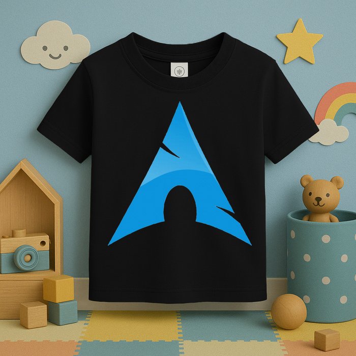 Arch Linux Lover With Logo Open Source Os Toddler T-Shirt