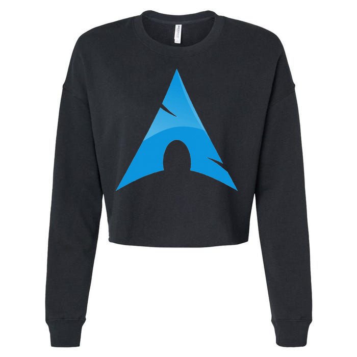 Arch Linux Lover With Logo Open Source Os Cropped Pullover Crew