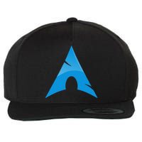 Arch Linux Lover With Logo Open Source Os Wool Snapback Cap