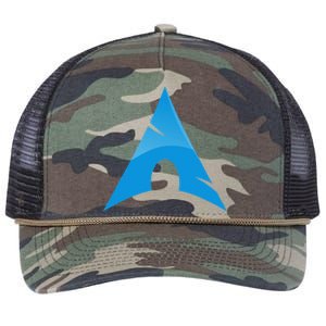 Arch Linux Lover With Logo Open Source Os Retro Rope Trucker Hat Cap